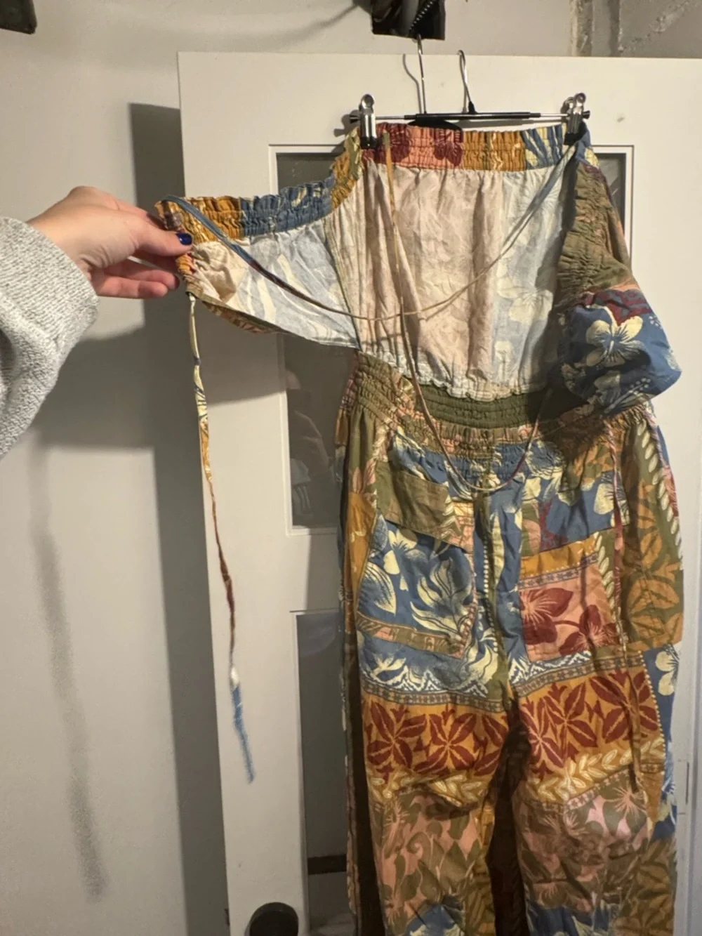 Free People Multicolor Patchwork Floral Jumpsuit - Picture 3 of 4